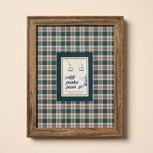 8x10 Plaid Matte Ski Framed Wall Art – Hearth & Hand Magnolia, Target Christmas